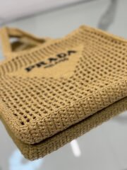 Prada Grass Woven Shoulder Bag Handbag 10A Quality - Image 6