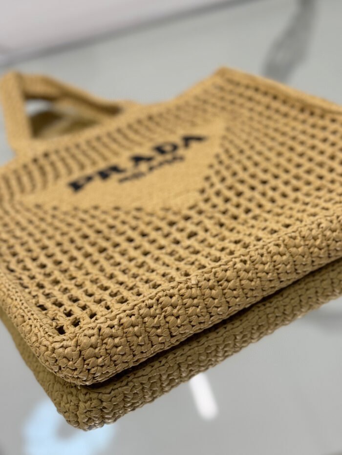 Prada Grass Woven Shoulder Bag Handbag 10A Quality - Image 6