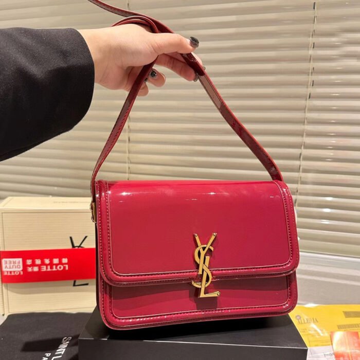 ⁦Saint Laurent YSL SOFLERINO Box Glossy Shoulder Bag⁩ - الصورة ⁦12⁩