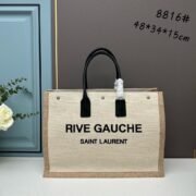 SAINT LAURENT Rive Gauche Tote Bag Handbag - Image 11