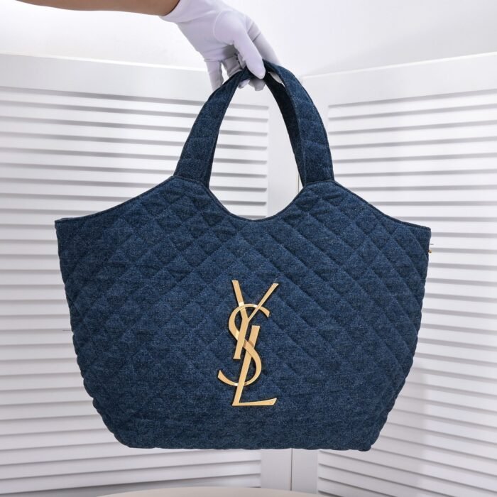 ⁦Saint Laurent YSL Icar Maxi Shopping Bag In Quilted  Shoulder Bag Handbag⁩ - الصورة ⁦5⁩