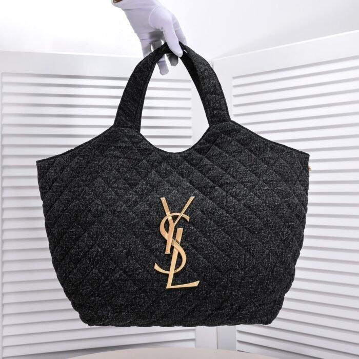 ⁦Saint Laurent YSL Icar Maxi Shopping Bag In Quilted  Shoulder Bag Handbag⁩ - الصورة ⁦5⁩