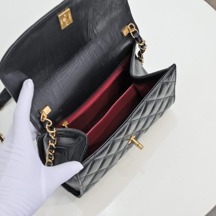 ⁦Chanel Handle Double C  Shoulder Bag Handbag⁩ - الصورة ⁦8⁩