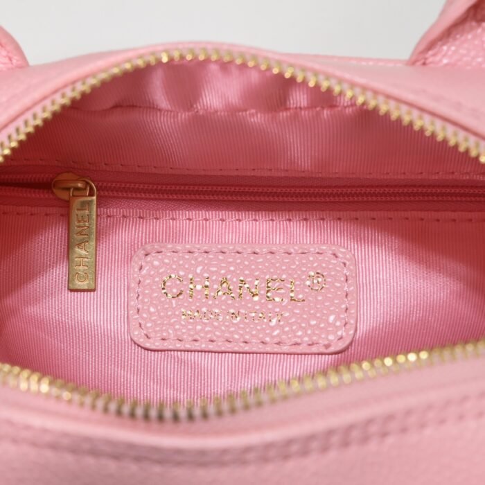 ⁦Chanel 24c Vintagep Hilton Bag Pink Shoulder Bag Handbag⁩ - الصورة ⁦9⁩