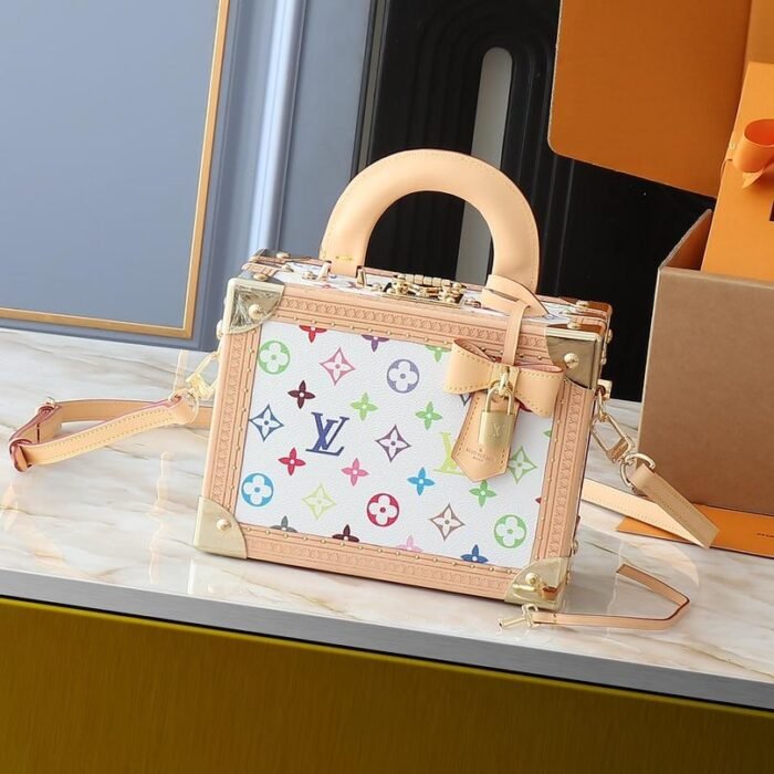 ⁦Louis Vuitton LV Takashi Murakami Petite Valise Shoulder Crossbody Handbag M13125⁩ - الصورة ⁦2⁩