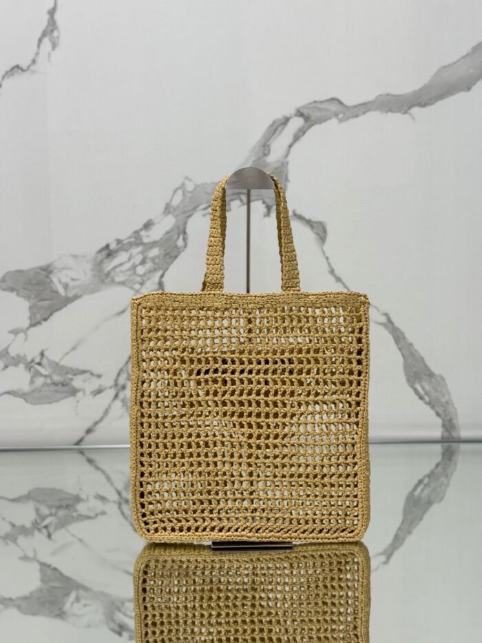 Prada Grass Woven Shoulder Bag Handbag 10A Quality - Image 4