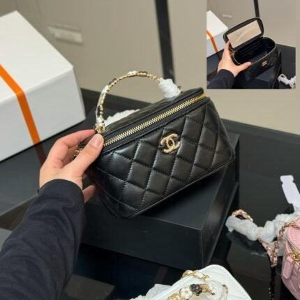 Chanel With Mirror Box Bag Cosmetic Bag Crossbody Bag Shoulder Bag