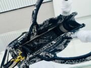 Dior Book Tote Mini Black And Blue Tiger Embroider Shoulder Bag Handbag - Image 9