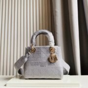 Dior Medium LADY Bag Cannage Embroidery - Image 4