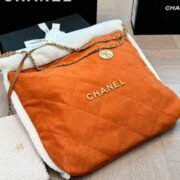 Chanel 22 Garbage Bags Gold Coin Shopping Handbag Shoulder Bag