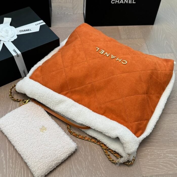Chanel 22 Garbage Bags Gold Coin Shopping Handbag Shoulder Bag - Image 2