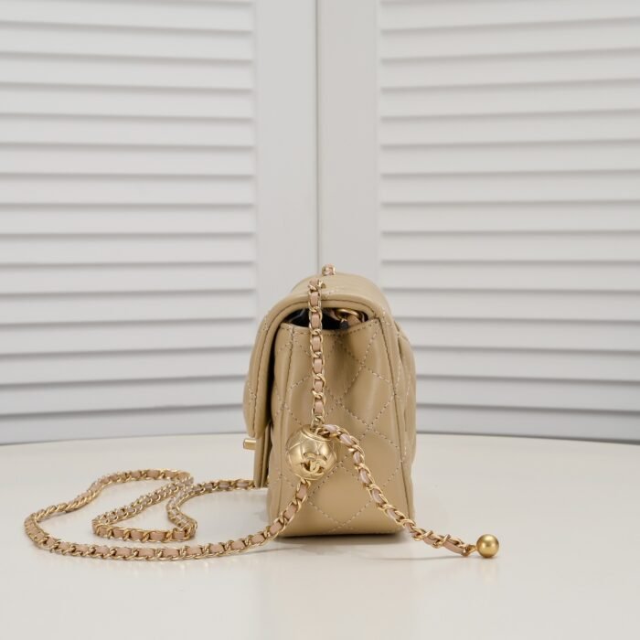 Chanel Cross Body Metal Ball Chain Shoulder Bag Handbag - Image 2