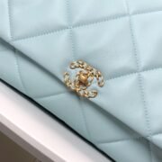 Chanel Lambskin Quilted Large19 Flap Shoulder Bag Handbag - Image 4