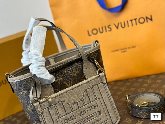 ⁦Louis Vuitton Neverfull BB Shoulder Bag Handbag⁩ - الصورة ⁦3⁩