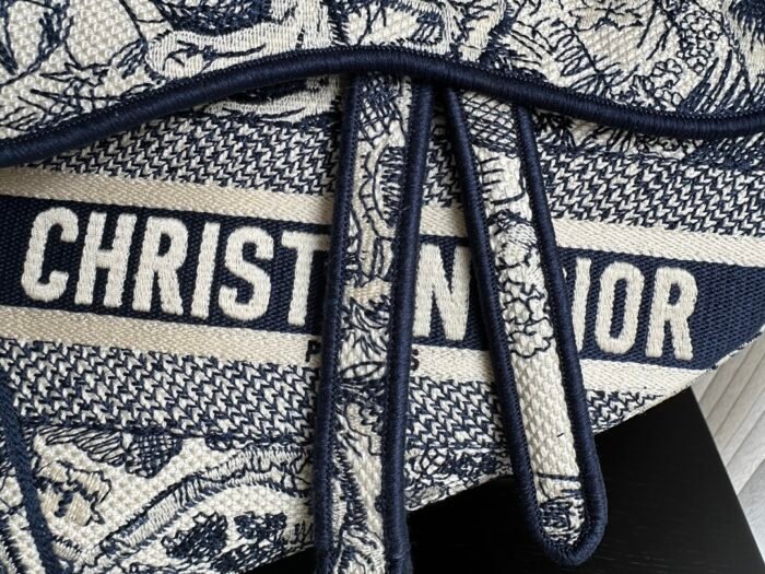 Dior Embroidery Saddle Bag Shoulder Bag Handbag Mirror Quality Version 10A - Image 8