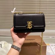 ⁦Burberry Single Shoulder Leather Bag Small⁩ - الصورة ⁦2⁩