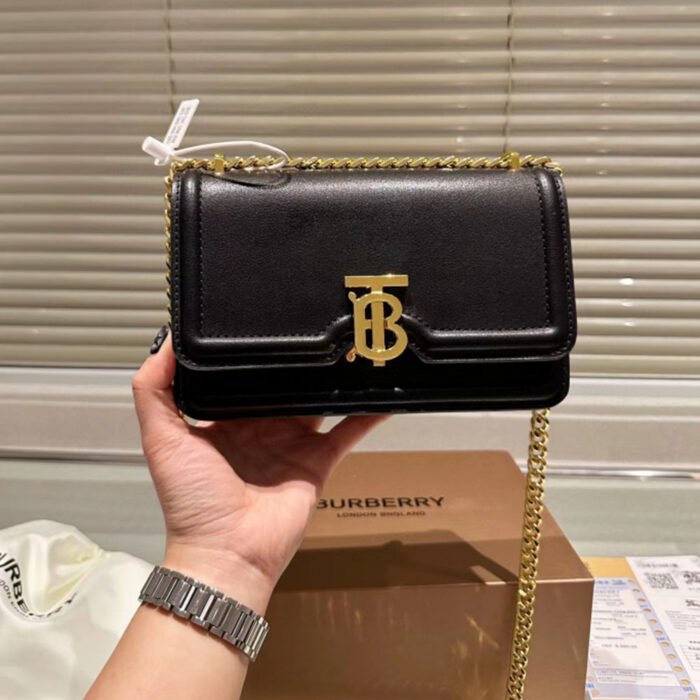 ⁦Burberry Single Shoulder Leather Bag Small⁩ - الصورة ⁦2⁩