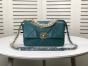 Chanel Lambskin Quilted Small 19 Flap Shoulder Bag Handbag