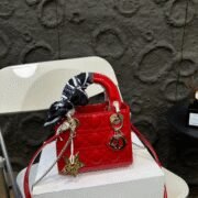 ⁦Dior Mini Lady Bag - Lacquered Calfskin⁩ - الصورة ⁦13⁩