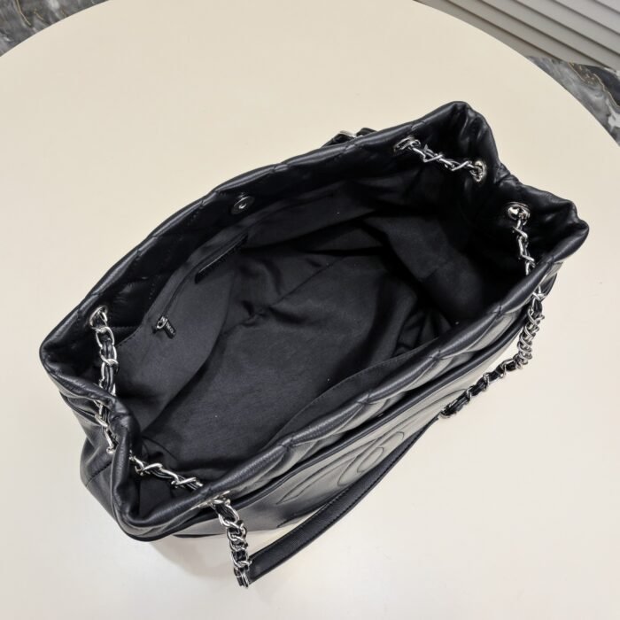 Chanel Tote Shopping Bag Vintage Shoulder Bag Handbag - Image 8