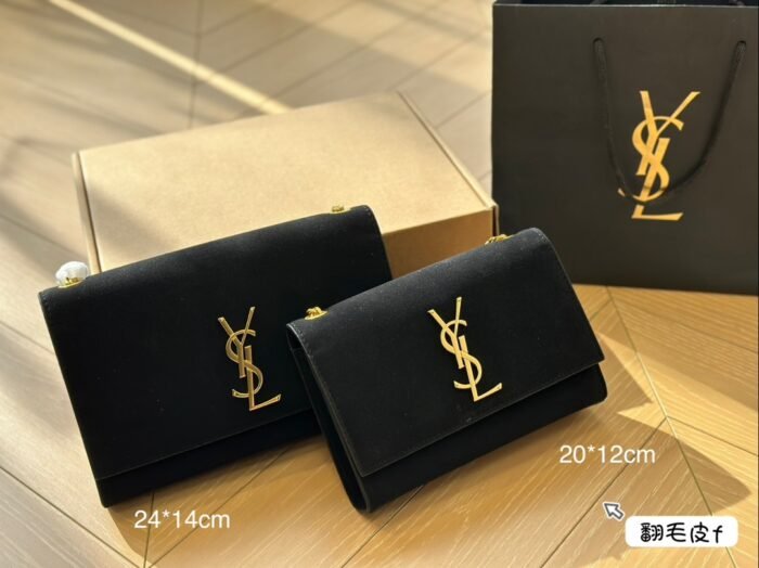 ⁦YSL Saint Laurent KATE CHAIN AND TASSEL BAG IN TEXTURED Bag Shoulder Bag Handbag⁩ - الصورة ⁦11⁩