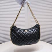 Chanel 23p Crescent Moon Bag Hobo Wristlet Shoulder Bag Handbag - Image 5