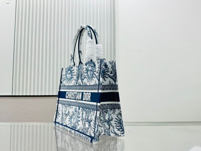 Dior Book Tote Embroider Medium Shoulder Bag Handbag - Image 3