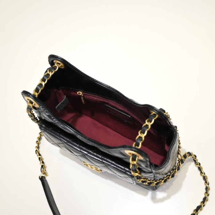 Chanel 22P Hobo Shiny Crumpled Calfskin Small Shoulder Bag Handbag - Image 8