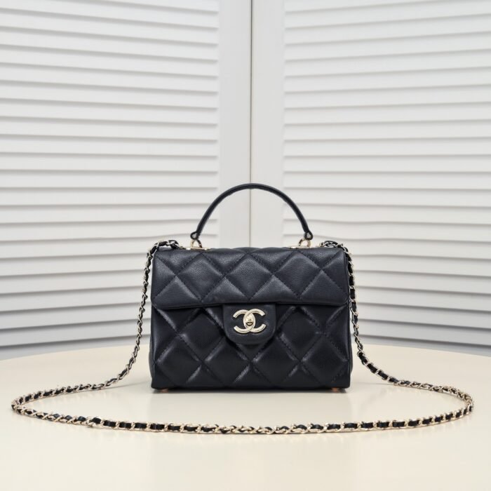 Chanel 24p Litchi Grain Cowhide Kelly Handbag Shoulder Bag Handbag - Image 1
