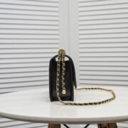 ⁦Chanel WOC Double Gold Ball Chain Shoulder Bag Handbag⁩ - الصورة ⁦2⁩