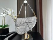 Dior Embroidery Saddle Bag Shoulder Bag Handbag Mirror Quality Version 10A - Image 9