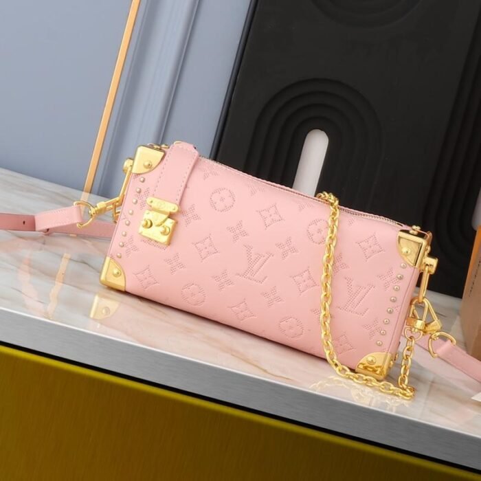 ⁦Louis Vuitton LV Side Trunk Shoulder Handbag Crossbody Bag⁩ - الصورة ⁦3⁩