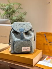 Louis Vuitton Denim Backpack Bag