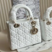 DIOR Small Lady Dior Bag-Lambskin Leather Shoulder Bag - Image 13