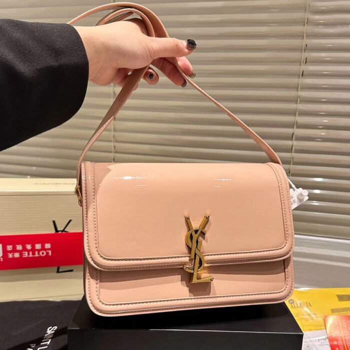 ⁦Saint Laurent YSL SOFLERINO Box Glossy Shoulder Bag⁩ - الصورة ⁦9⁩
