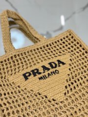 Prada Grass Woven Shoulder Bag Handbag 10A Quality - Image 3