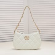 Chanel 23K Double C Hobo Chain Shoulder Bag Handbag - Image 4