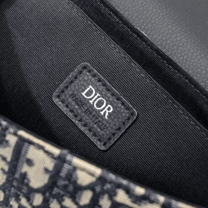 Dior Saddle Messenger Bag Oblique Shoulder Bag Handbag - Image 9