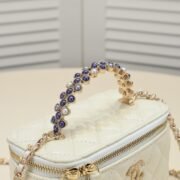 Chanel Pearl Handle Box Bag Makeup Shoulder Bag Handbag - Image 6