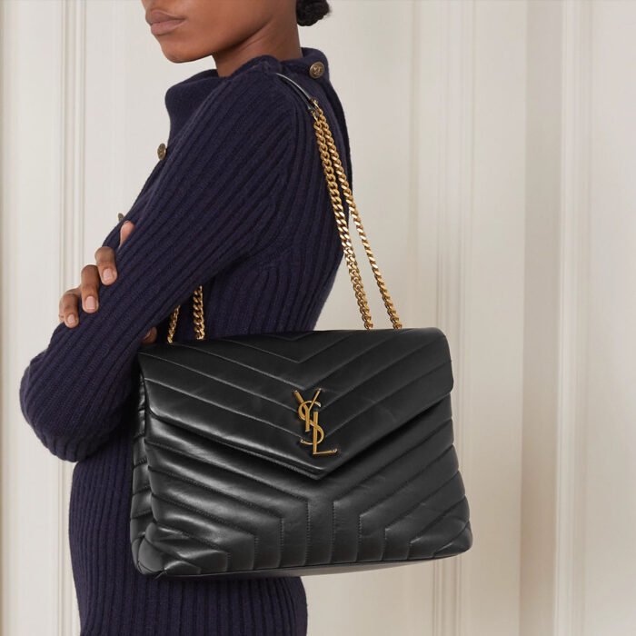 SAINT LAURENT YSL LouLou Medium 32- Quilted Leather Shoulder Bag - Image 2