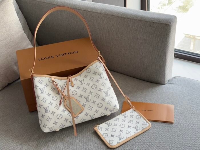 ⁦Louis Vuitton CarryAll M24707 M46203 M46197 Shoulder Bag Handbag⁩ - الصورة ⁦3⁩