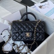 Chanle Lambskin Mini Top Handle CF Shoulder Bag - Image 3