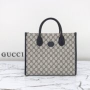 ⁦Gucci Canvas Tote Bag Handbag Totes Shoulder Bag⁩ - الصورة ⁦4⁩