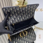 DIOR Women Dior 30 Montaigne Chain Bag Oblique Jacquard 10A Quality - Image 9