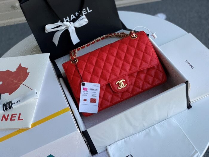 Chanel Caviar CF Medium 25CM Shoulder Bag 10A Quality - Image 3