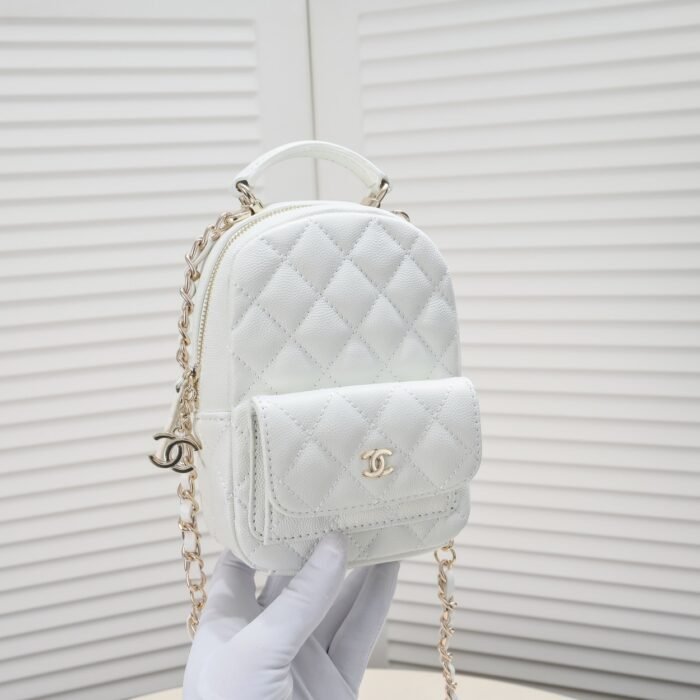 ⁦Chanel 24C Mini Small School Bag Backpack Bag Handbag⁩ - الصورة ⁦5⁩