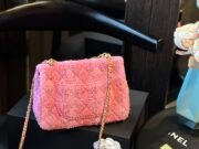 Chanel 24SS Pearl Tweed Square Flap Bag - Image 10