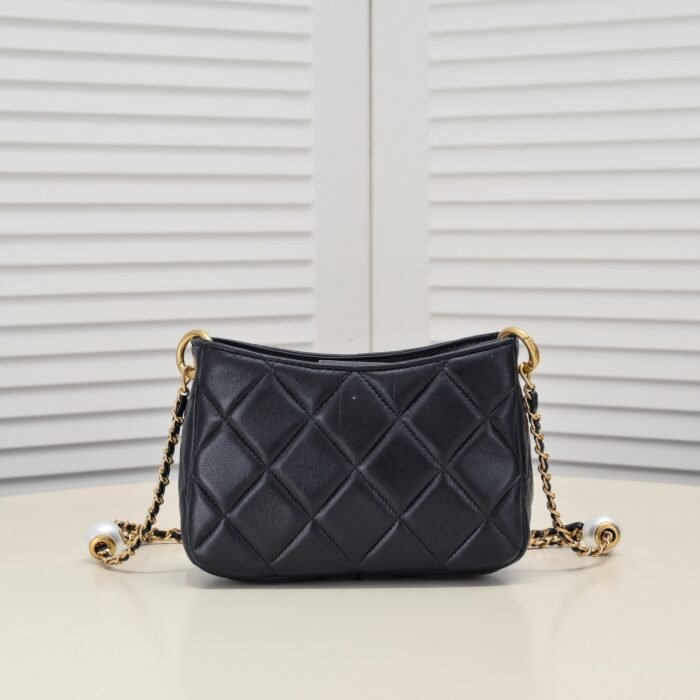 Chanel 24S Hobo Bag With Pearl Adjustable  Shoulder Bag Handbag - Image 3
