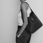 ⁦Saint Laurent YSL Hobo Rose Shoulder Bag Handbag 10A Mirror Quality Version⁩ - الصورة ⁦3⁩