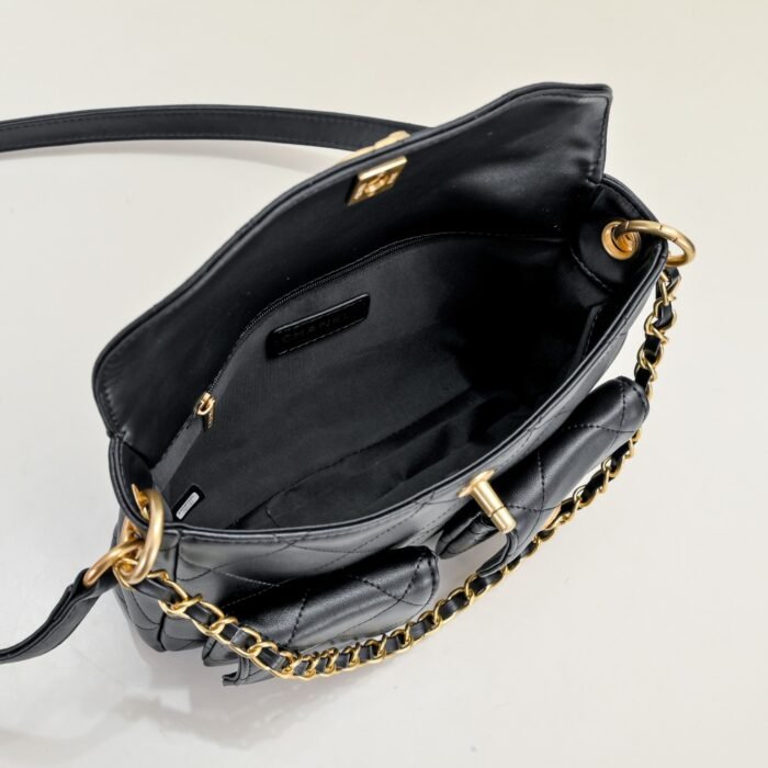 Chanel 24p Underarm Hoho Hippie Bag Small Shoulder Bag Handbag - Image 7